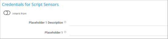 Credentials for Script Sensors