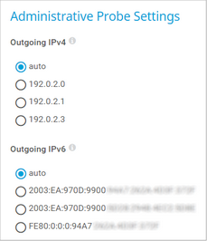 Administrative Probe Settings