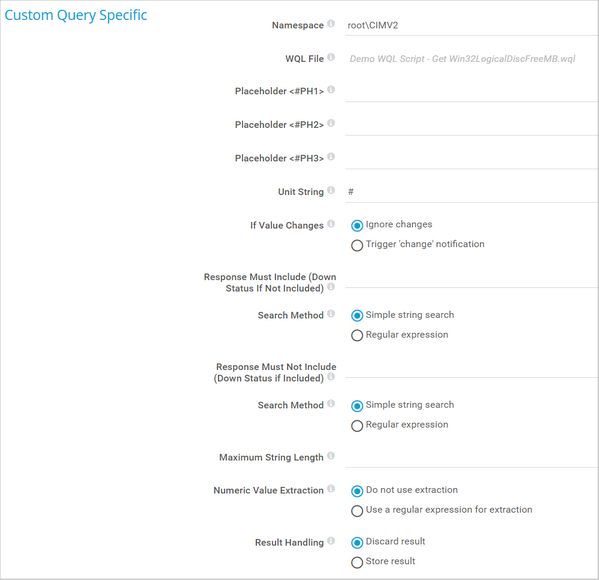 Custom Query Specific